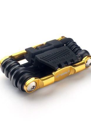 14 in 1 Multitool Fahrrad Reparatur Werkzeug Gold - Giraffesport