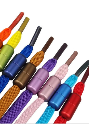 Elastische Schnürsenkel mit Schnellverschluss Flach - Giraffesport